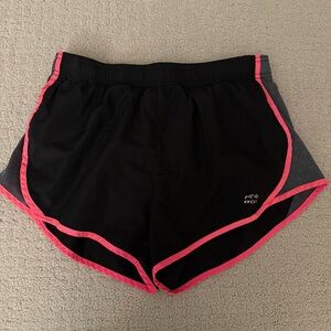 RBX Women's Black and Pink Athletic Shorts